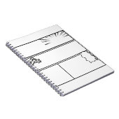 Carnet  DIY Manga Panel 3– Customizable Japanese Comic  (Côté Droit)