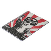 Carnet DJ DJ Cat Disco Sound Tech Headphone Music (Côté gauche)