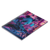 Carnet DJ Panda avec écouteurs (Côté gauche)