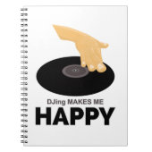 Carnet DJing Me Rend Heureux (Devant)