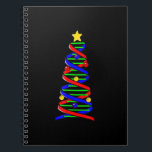 Carnet DNA Helix Christmas Tree Life Science Biologie<br><div class="desc">DNA Helix Christmas Tree Life Science Biologie</div>