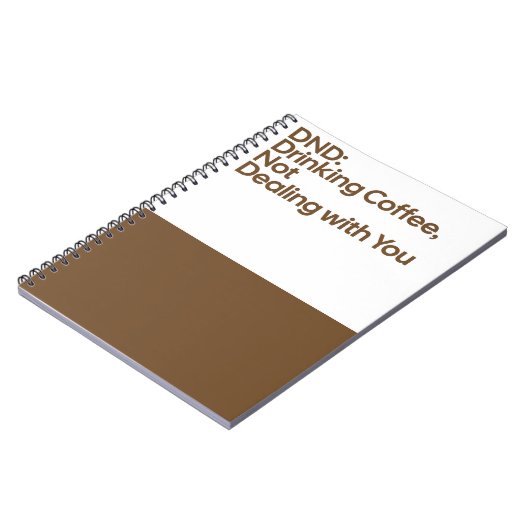 Carnet DND Drinking Coffee Notebook (Côté gauche)