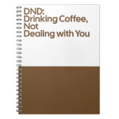Carnet DND Drinking Coffee Notebook (Devant)