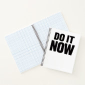 Carnet Do It Now Motivational Quote Minimal Typography In (Intérieur)