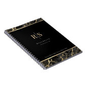 Carnet do-it-yourself Gold Initiales Nom commercial, Marb (Côté Droit)