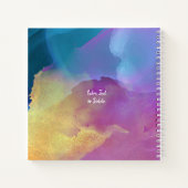 Carnet do-it-yourself photo/nom/année/Gold Blue & Purple (Dos)