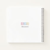Carnet "Do Re Mi" Blocs pour bébés musicaux Diary Scrapbo (Dos)