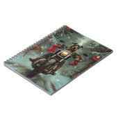 Carnet Doberman Chien équitation Moto Noël (Côté gauche)