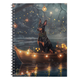 Carnet Doberman Christmas Festive Voyage