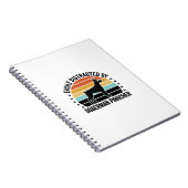 Carnet Doberman Pinscher Graphique Vintage Coucher de Sol (Côté Droit)