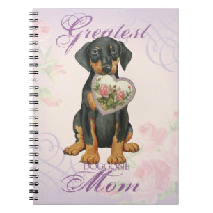 Carnet Doberman Pinscher Heart Mom