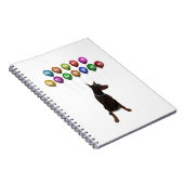 Carnet Doberman Pinscher souhaite Bonne Année 2016 (Côté Droit)