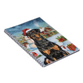 Carnet Doberman Winter Wonderland Christmas Joy (Côté Droit)