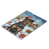 Carnet Doberman Winter Wonderland Christmas Joy (Côté gauche)