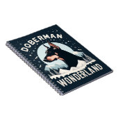 Carnet Doberman Wonderland - Thème Amoureux des chiens en (Côté Droit)