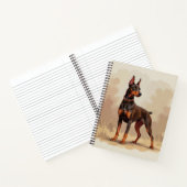 Carnet Dobermann Pinscher Chien Brun Rouille Rouge (Intérieur)