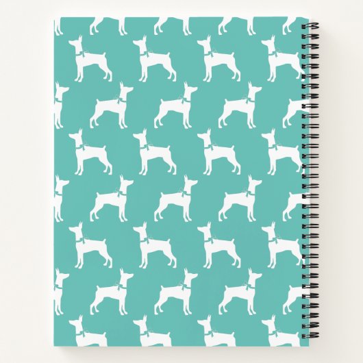 Carnet Dobermann Pinscher Chien Chien Puppy Dobie (Dos)