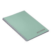 Carnet d'objet/nom bleu poudre douce (Côté Droit)