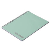 Carnet d'objet/nom bleu poudre douce (Côté gauche)