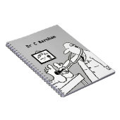 Carnet Docteur avec pied de contrôle de stéthoscope (Côté Droit)