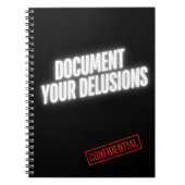 Carnet Document Your Delusions – Inner Archive (Devant)