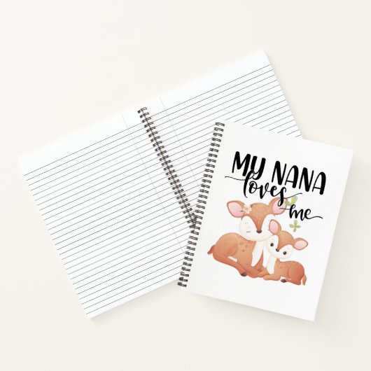Carnet Doe et Fawn My Nana m'aime (Intérieur)