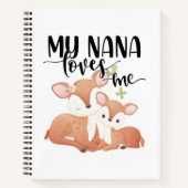 Carnet Doe et Fawn My Nana m'aime (Devant)