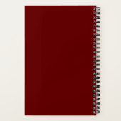 Carnet Dog Walker Automne Feuilles rouges (Verso)