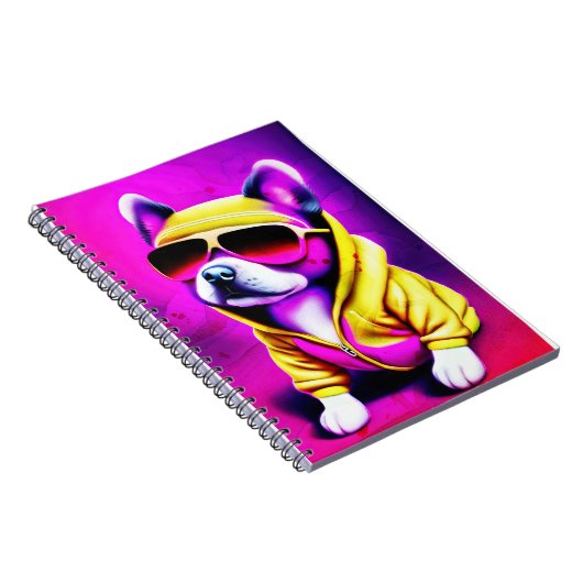 Carnet Dog with sunglasses (Côté Droit)