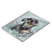 Carnet Doggy Paddle mignon chien nager (Côté gauche)