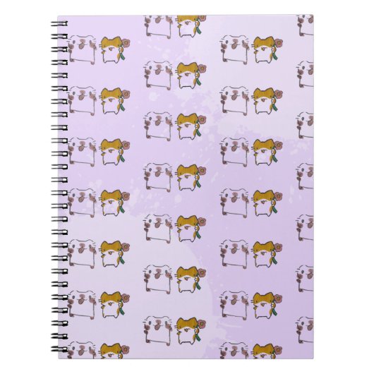 Carnet Dois Gatinhos no Lilás – Amor e Fofura em Dupla (Devant)