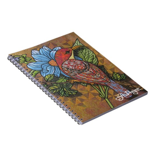 Carnet d'oiseau d'art de textile (Côté Droit)