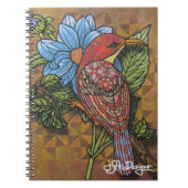 Carnet d'oiseau d'art de textile (Devant)