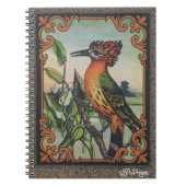 Carnet d'oiseaux d'art textile (Devant)