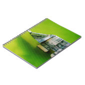 Carnet Dollar facture origami éléphant sur arrière - plan (Côté gauche)