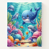 Carnet Dolphin Notebook for Kids | Wide Ruled Spiral (Dos)