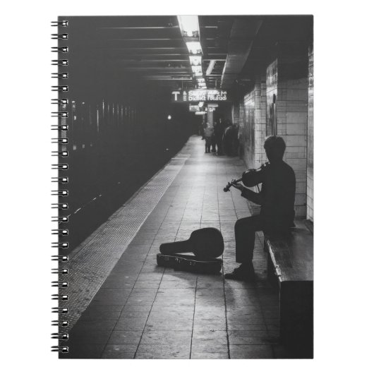 Carnet d'ombre violoniste de métro (Devant)