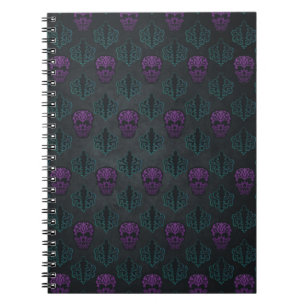 CARNET DOMMASK SKULT TURQUOISE PURPLE