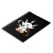 Carnet Don de chèvre Baphomet Halloween (Côté gauche)