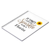 Carnet Don de devis Sparkle pour fleuriste (Côté gauche)