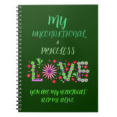 CARNET DON DE LA JOURNÉE DE VALENTINE POUR PETITE AMIE, F (Devant)