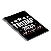 Carnet Donald Trump 2024 redonne l'élection américaine (Côté Droit)