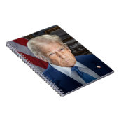 Carnet Donald Trump 2025 Portrait du président américain (Côté Droit)
