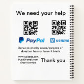 Carnet Donation Collection conseil pot ajouter votre q r (Dos)