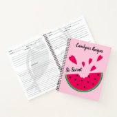 Carnet Donc pastèque douce avec le coeur, vos recettes (Intérieur)