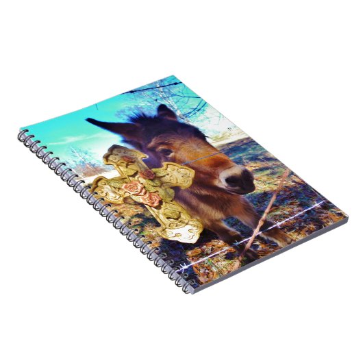 Carnet Donkey avec croix Rose (Côté Droit)