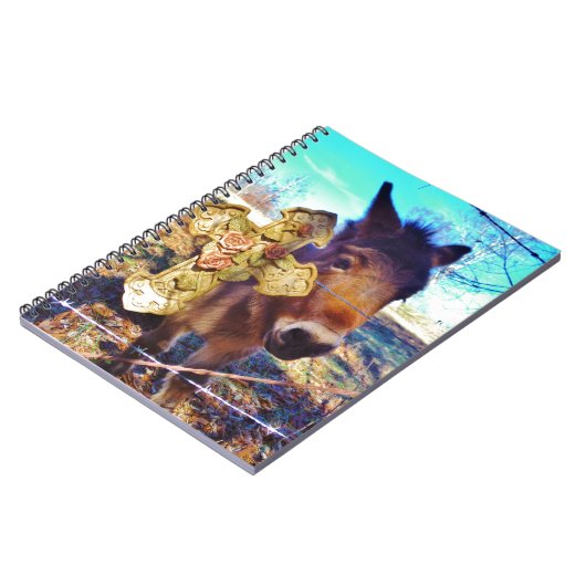 Carnet Donkey avec croix Rose (Côté gauche)