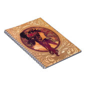 Carnet Donna Orechini par Alphonse Mucha (Côté Droit)