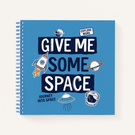 Carnet Donne-Moi De L'Espace (Devant)