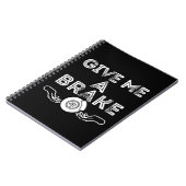 Carnet Donnez-moi une pause (cassé) jeu de mots idiot (Côté gauche)